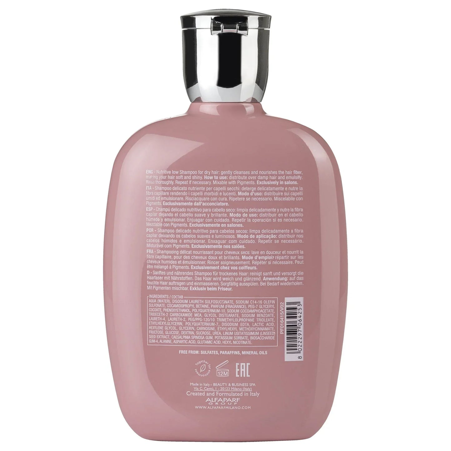 Alfaparf Milano Semi Di Lino Moisture Nutritive Low Shampoo 250ml