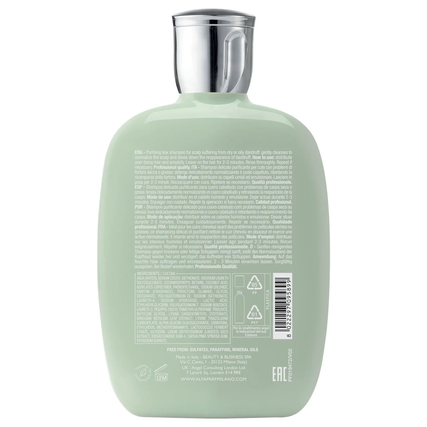 Alfaparf Milano Semi Di Lino Rebalance Purifying Low Shampoo 250ml